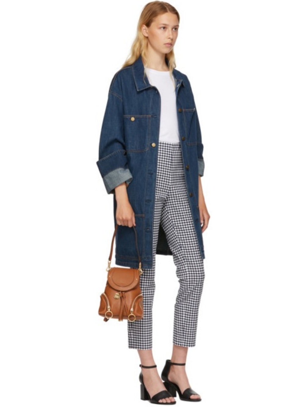 Rag & Bone Black Gingham Simone Trousers Size 8 EUC